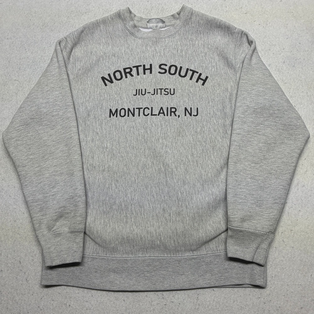 Y2K North South Jiu-Jitsu Montclair Independent Trading Co Sweatshirt Gray M‎